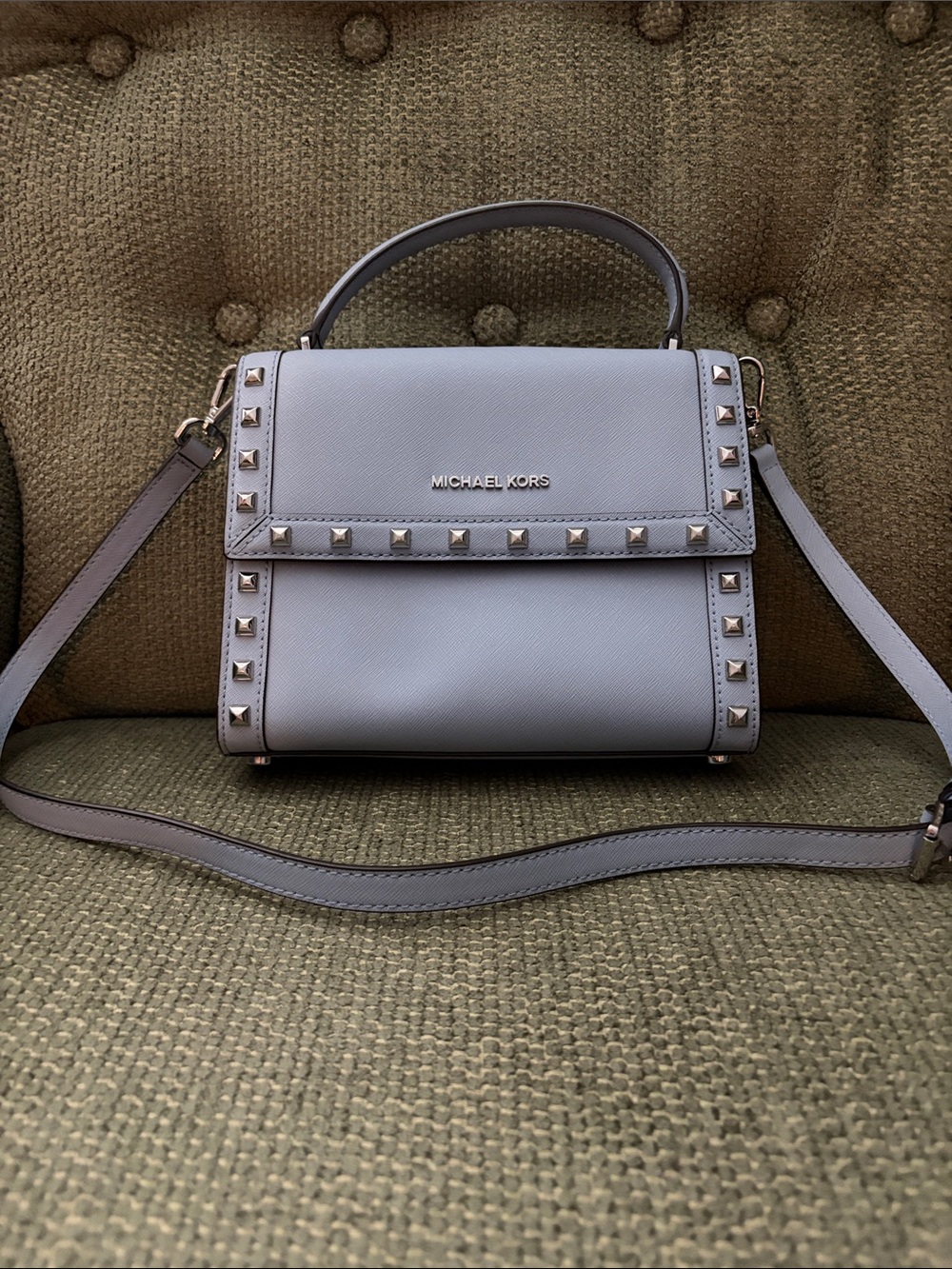 Michael Kors Dillion Studded Messenger Bag